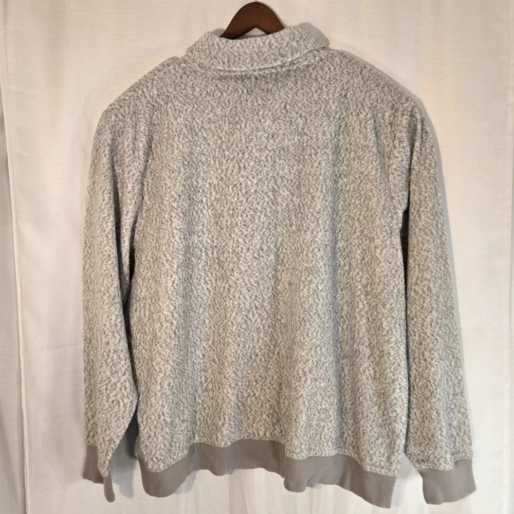 L.L. Bean Men's XXXL TALL Heritage Marled Fleece‎ Pullover Sweater
